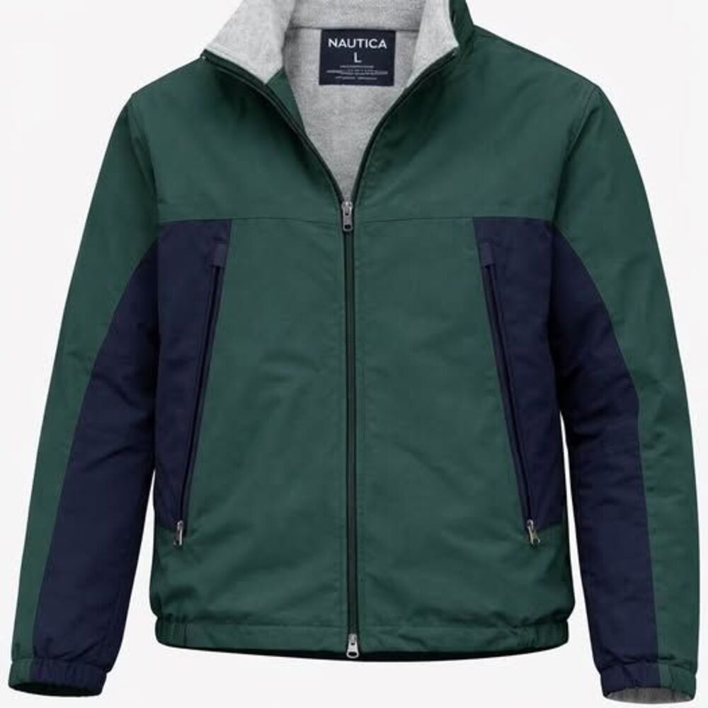 Nautica men’s large blue and green jacket excellent condition